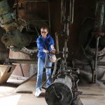 Przestawiciele Miasta Starachowice, fundacji oraz Team Ukraine Love podczas wizyty na Wielkim Piecu