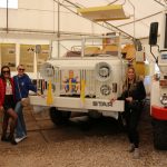Przestawiciele Miasta Starachowice, fundacji oraz Team Ukraine Love podczas wizyty na Wielkim Piecu