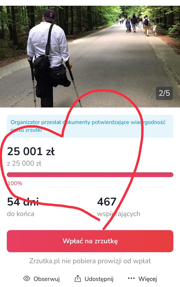 Zbiórka dla Daniela zakończona sukcesem Zbiórka dla Daniela zakończona sukcesem