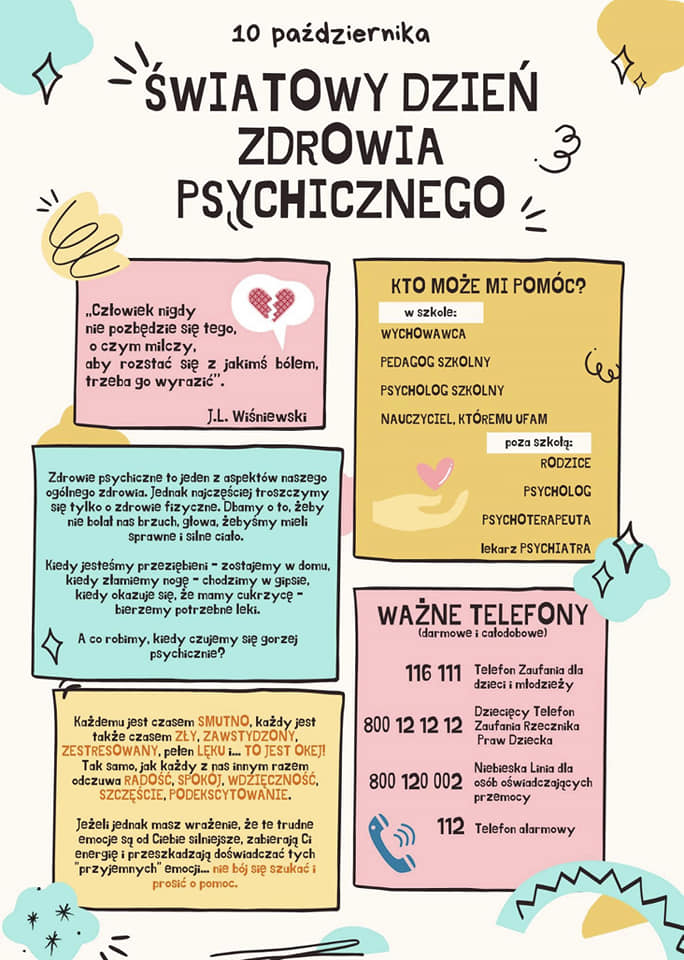 ŚWIATOWY DZIEŃ ZDROWIA PSYCHICZNEGO