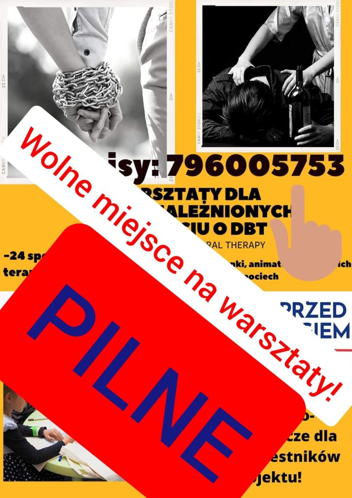 Wolne miejsce na warsztatach Wolne miejsce na warsztatach