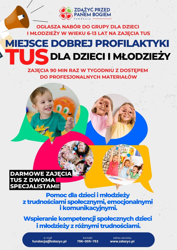 Ruszają zajęcia TRENINGU UMIEJĘTNOŚCI SPOŁECZNYCH Ruszają zajęcia TRENINGU UMIEJĘTNOŚCI SPOŁECZNYCH